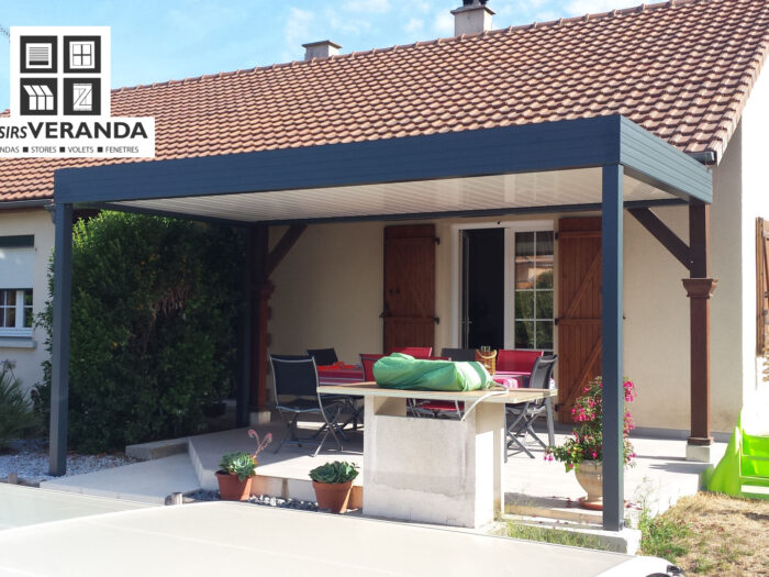 pergola lames orientables aluminium naintre