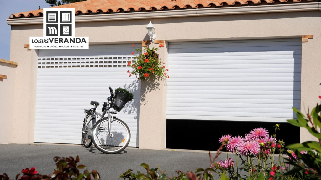 porte garage enroulable excelis blanc