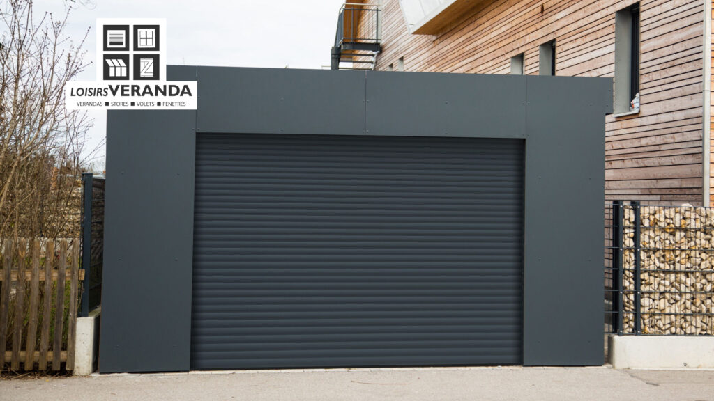 porte garage enroulable qalio gris anthracite